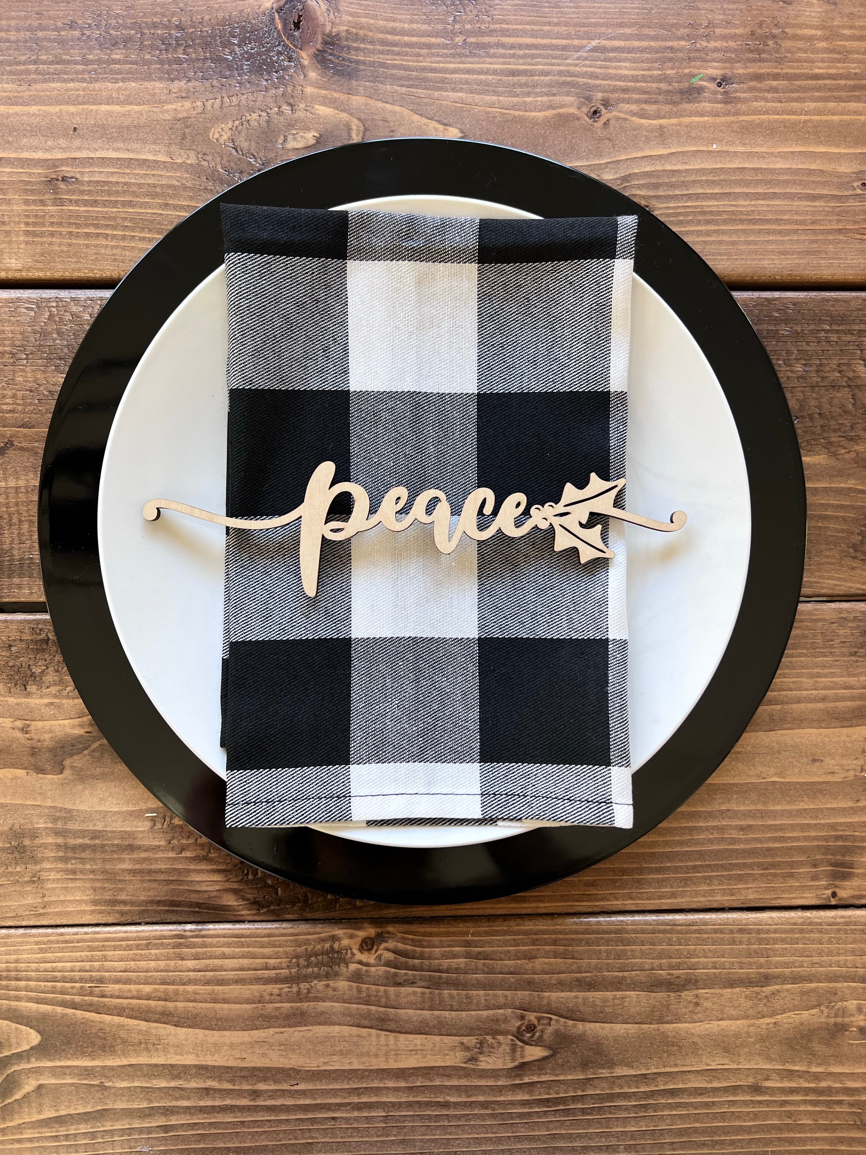 Perfect Holiday plate settings-CarpenterFarmhouse