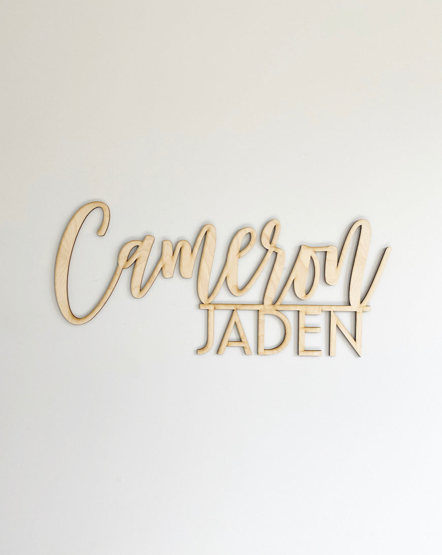 Nursery Name Sign-CarpenterFarmhouse