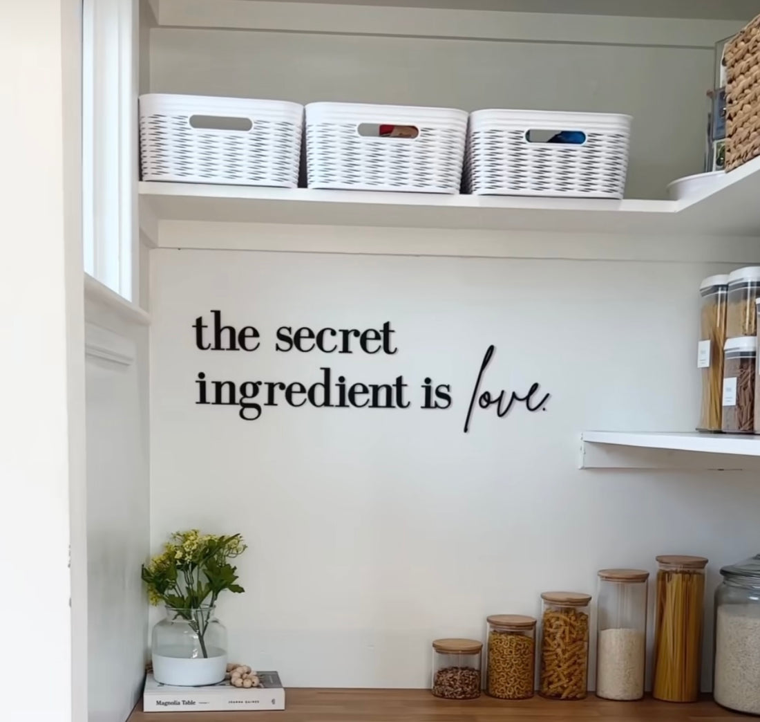 the secret ingredient is love wall sign-CarpenterFarmhouse
