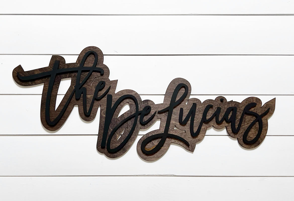 Custom DIY name sign-CarpenterFarmhouse