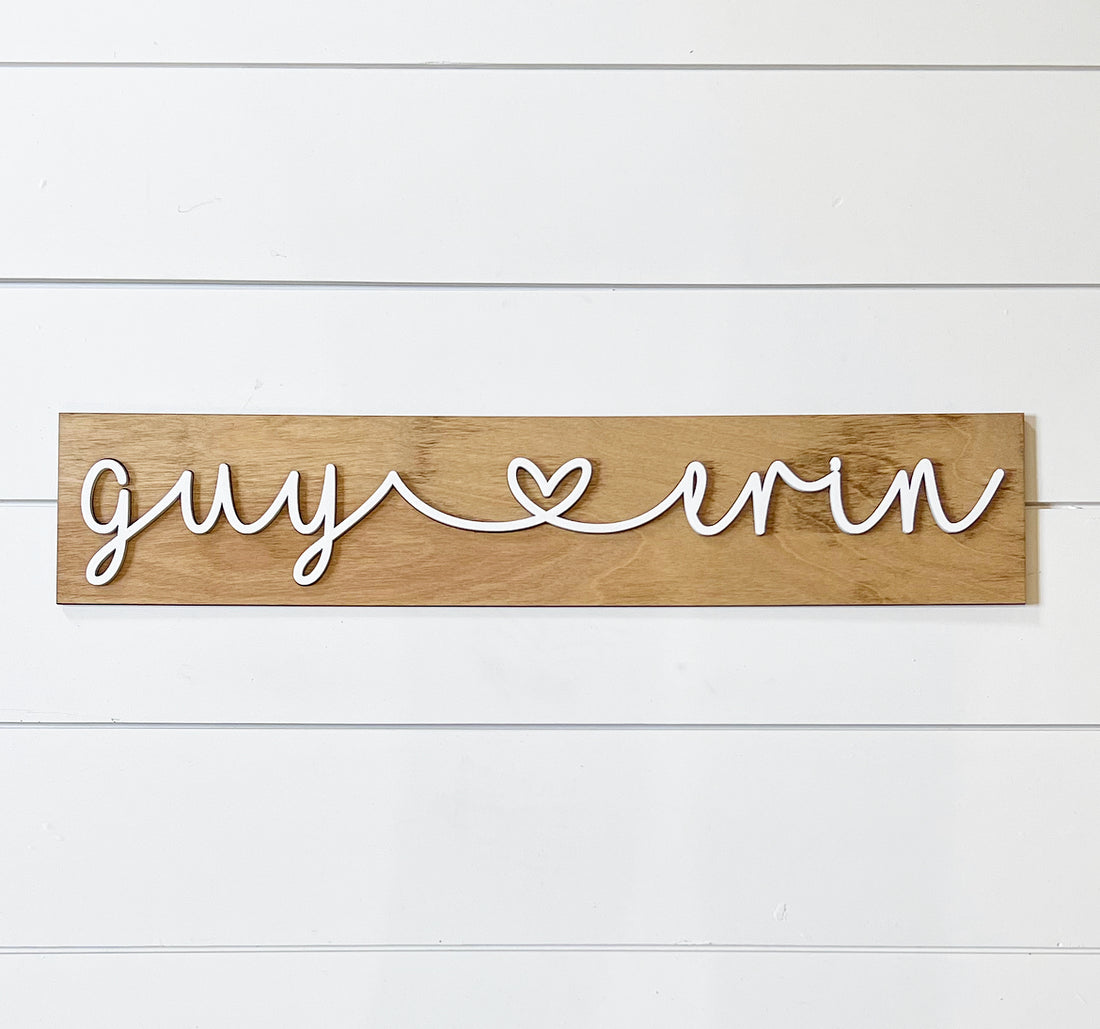 Custom Couples Name Sign-CarpenterFarmhouse