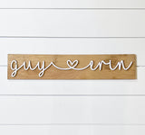 Custom Couples Name Sign-CarpenterFarmhouse