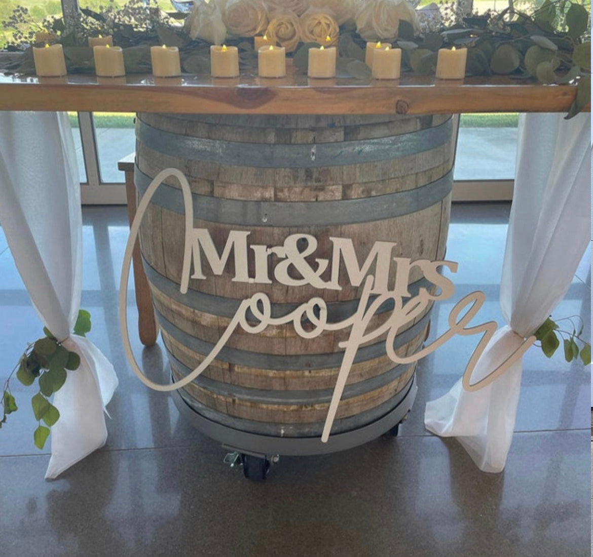 Mr & Mrs Last Name Sign-CarpenterFarmhouse