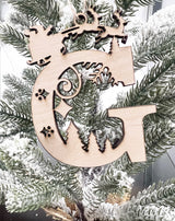 Initial Monogram Ornament-CarpenterFarmhouse