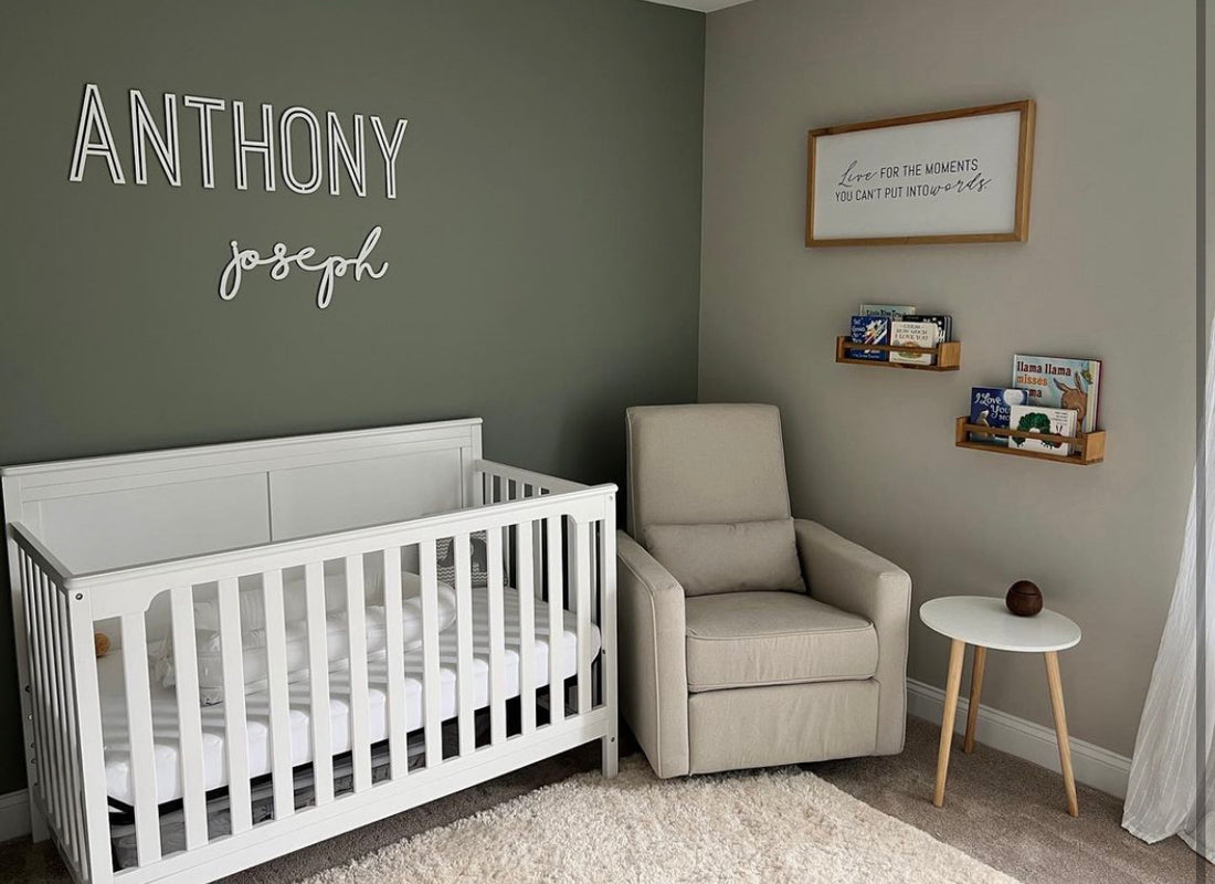 Custom Nursery Wood Name Sign-CarpenterFarmhouse