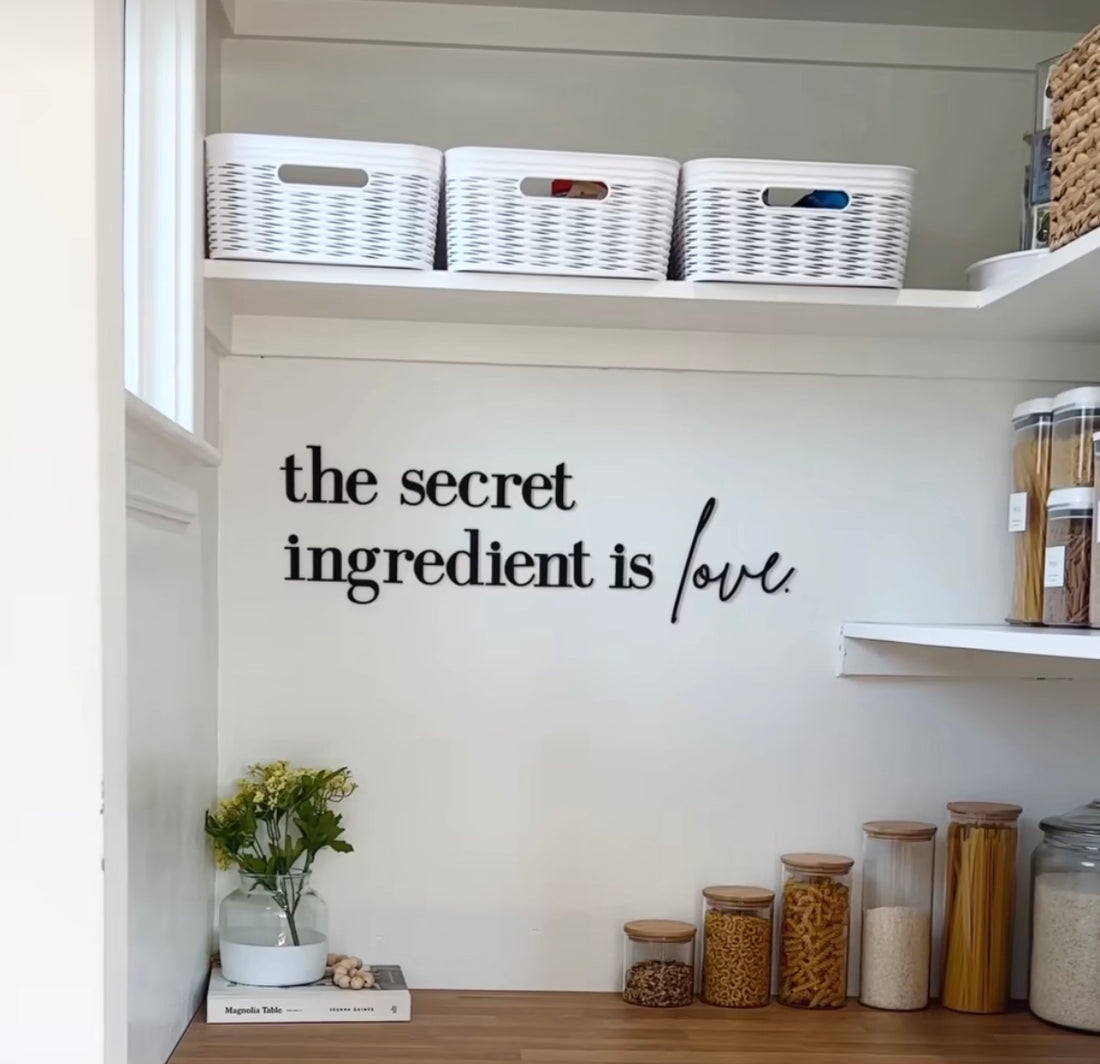 the secret ingredient is love wall sign-CarpenterFarmhouse
