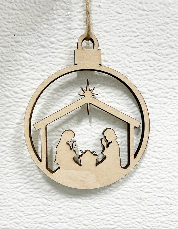 Nativity scene ornament-CarpenterFarmhouse