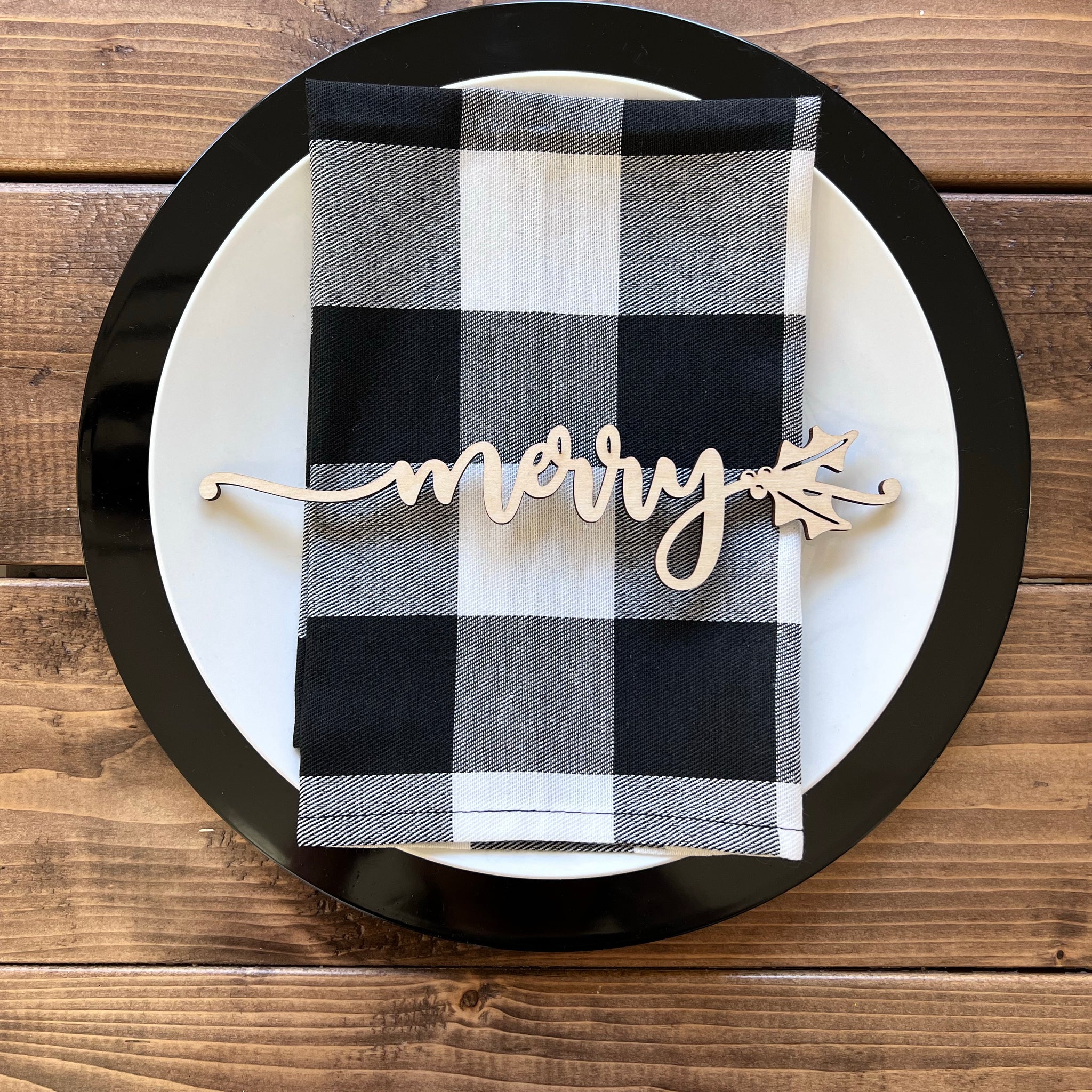 Perfect Holiday plate settings-CarpenterFarmhouse