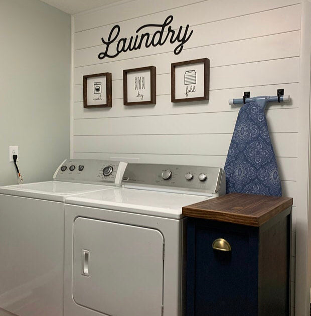 Laundry Wooden Wall Sign-CarpenterFarmhouse
