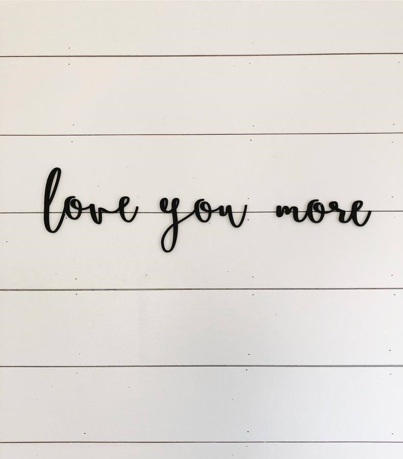 Love You More Wood Sign-CarpenterFarmhouse
