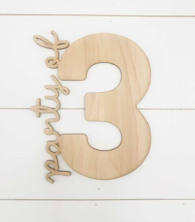 Personalized Party of # Custom Family Wood Sign-CarpenterFarmhouse