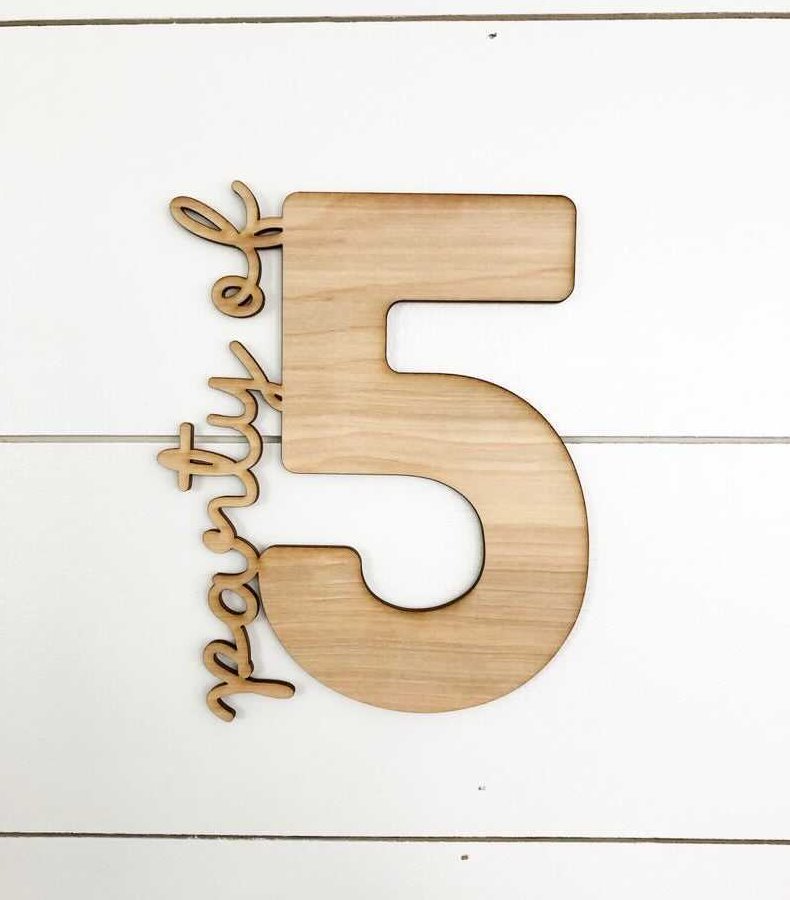 Personalized Party of # Custom Family Wood Sign-CarpenterFarmhouse