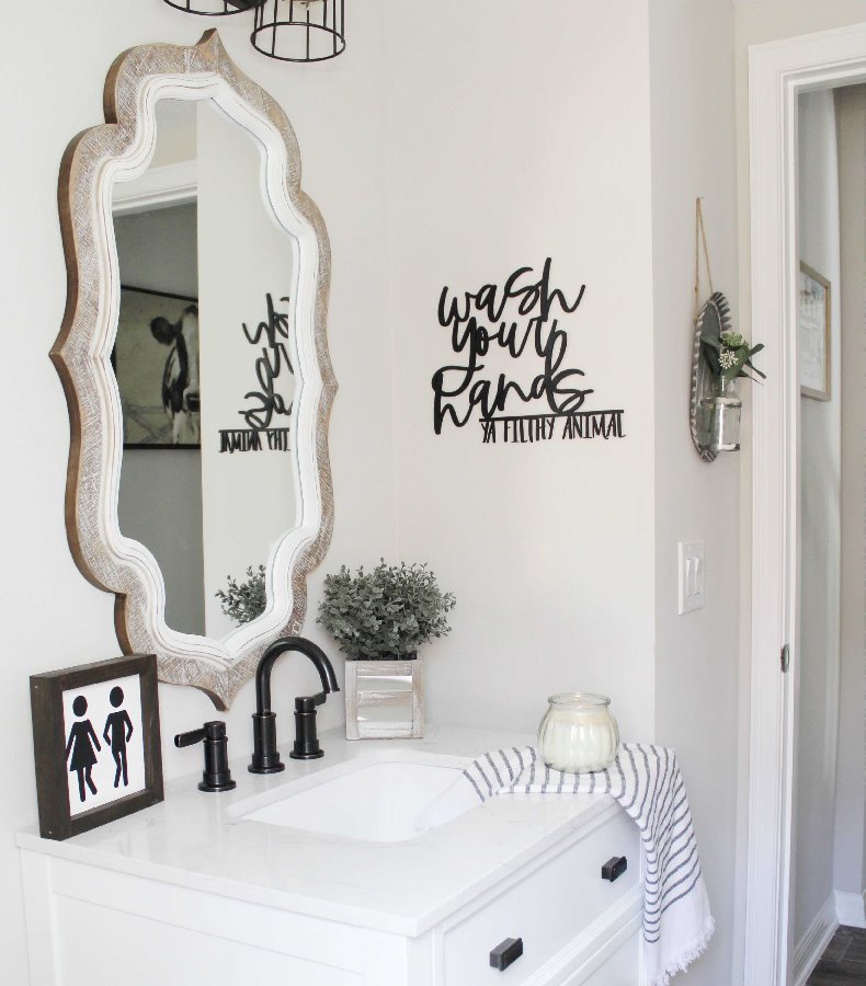 Wash Your Hands Ya Filthy Animal Wooden Sign-CarpenterFarmhouse