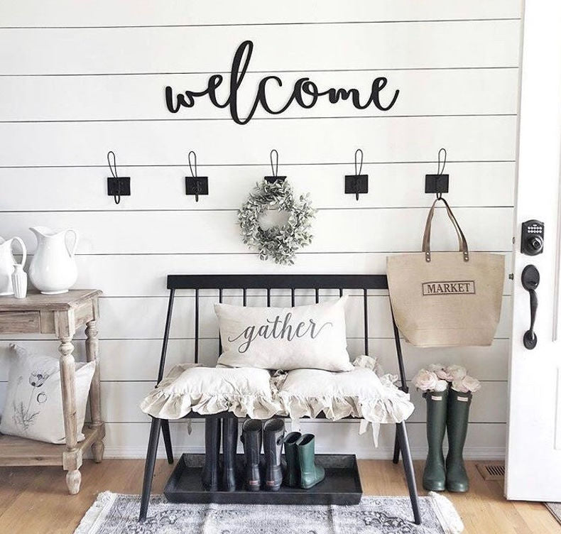Welcome Wooden Sign-CarpenterFarmhouse