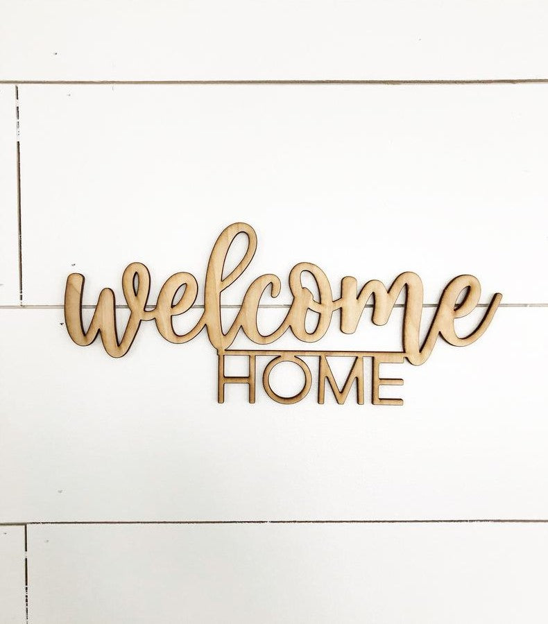 Welcome Home Wooden Sign-CarpenterFarmhouse