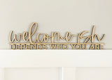 Welcome-ish Wooden Sign-CarpenterFarmhouse